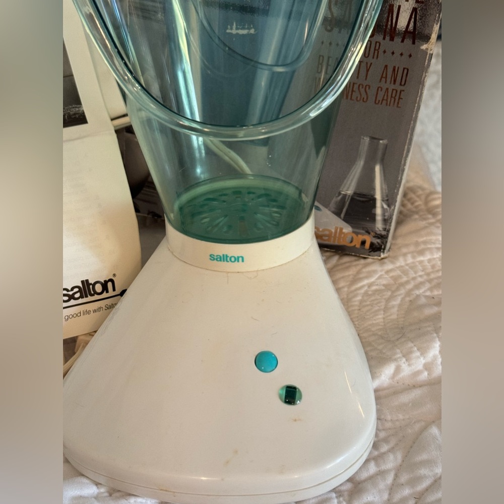 Salton mini facial sauna in the box with directions!
